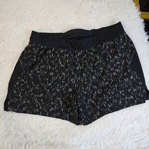 Under Armour Black Patterned Athletic Shorts
